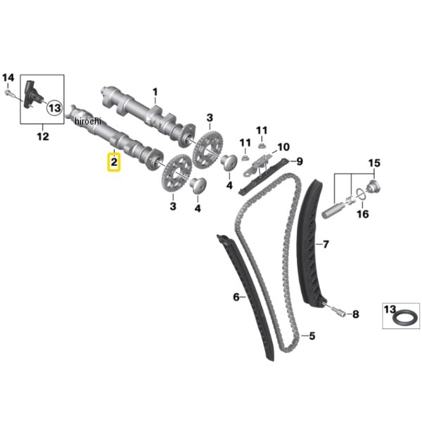 BMW純正 EX 側カムシャフト 11318554836 JP店