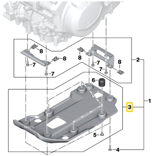 BMW純正 エンジン ガード プラスチック 11848564814 JP店