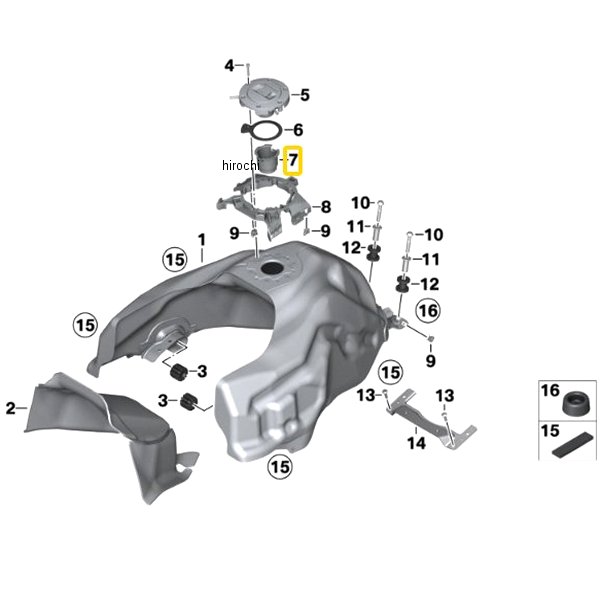 BMW純正 エクステンション 燃料フィラー ネック 16118564191 JP店