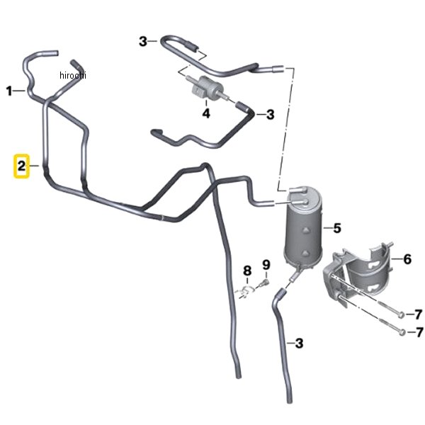 BMW純正 ホース タンクベンチレーション 16138393179 JP店