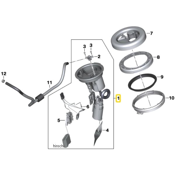 BMW純正 フューエルポンプユニット レバーセンサ付 16148555171 JP店