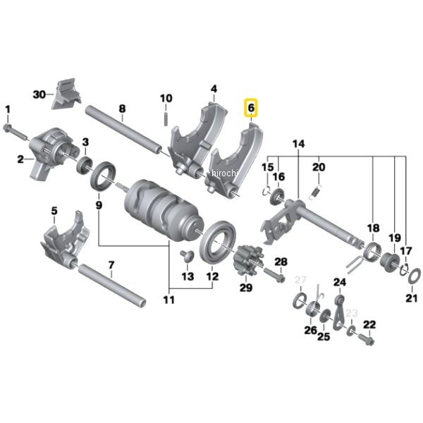 BMW純正 シフト フォーク 1 速/3 速 23007704813 JP店