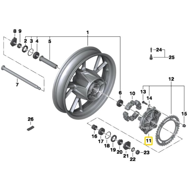 BMW純正 スプロケット キャリア 27717717630 JP店