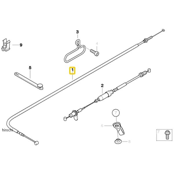 BMW純正 アクセル ケーブル 32737726554 JP店