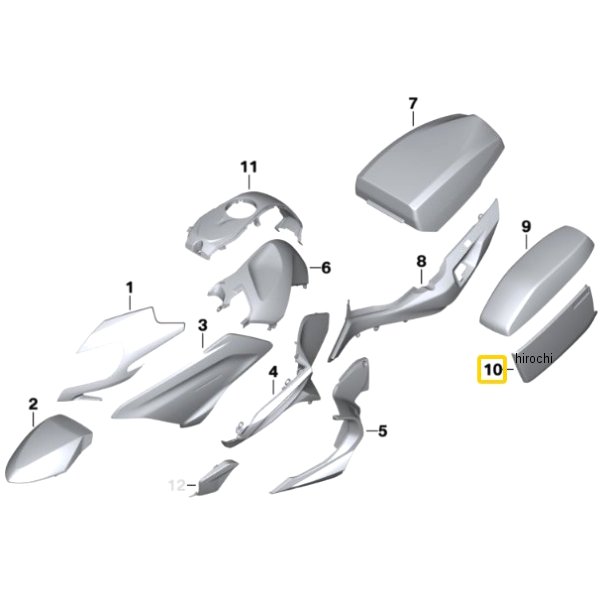 BMW純正 カバー RH 46547697894 JP店