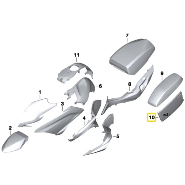 BMW純正 カバー LH 46548551031 JP店