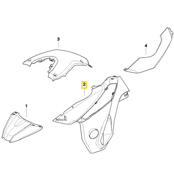 BMW純正 F サイド トリム カバー グラフィック RH 46637721022 JP店