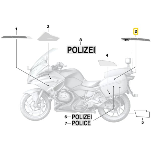 BMW純正 高反射フォイル ラベル RH 51148544413 JP店
