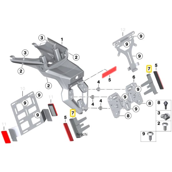 BMW純正 ホルダー リフレクター 63148546605 JP店