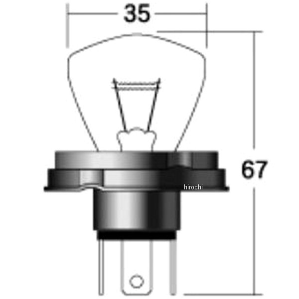 M&H マツシマ ヘッドライト用白熱電球 6V35/35W RP35 P45T GP2701 JP店