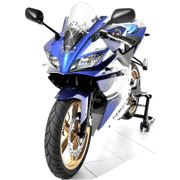 0702XX093 アルマックス ERMAX スクリーン Aeromax 40cm 08年-14年 YZF-R125 サテングレー 070283093 JP店