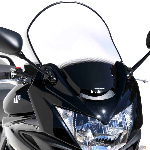 0104XX112 アルマックス ERMAX ハイプロテクション ウインドスクリーン 49cm 15年-16年 Bandit1250S、GSF1250S ダークブラック 010456112 JP店