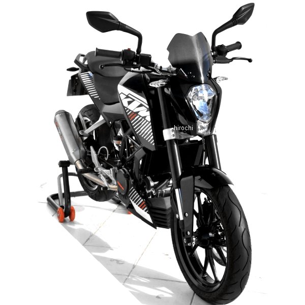 0354XX003 アルマックス ERMAX スポーツスクリーン 22cm 11年-14年 KTM 200 DUKE ダークブラック 035456003 JP店