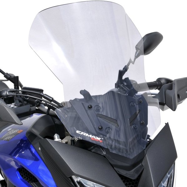 YAMAHA - 0102XX125 アルマックス ERMAX ハイプロテクション ウインドスクリーン 50cm 15年-17年 MT-09 Tracer 、FJ-09 ライトブラック 010203125 JP店