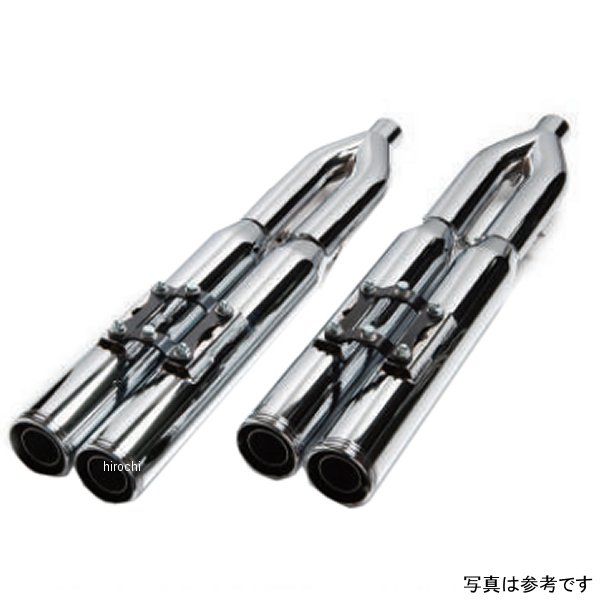 其它 - モーターステージ スリップオンマフラー ブラス4 ストレートカット 17年以降 ツーリング クローム/バフエンド 20120007D JP店