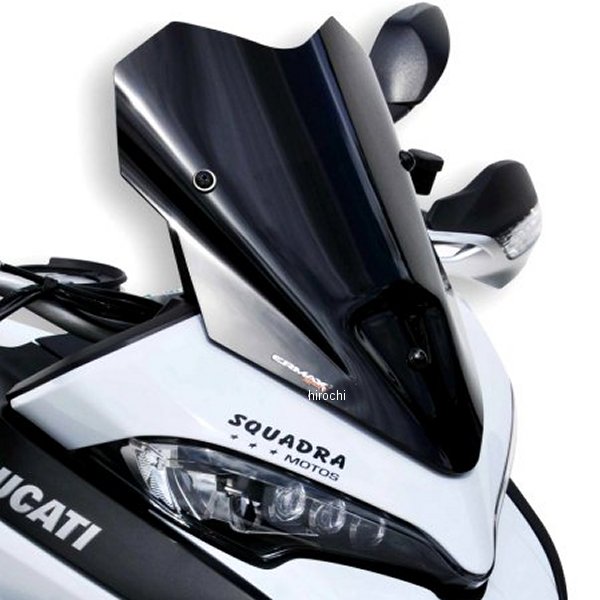 0307XX021 アルマックス ERMAX スポーツスクリーン 39cm 15年-17年 ドゥカティ Multistrada1200 サテンブラック 030747021 JP店