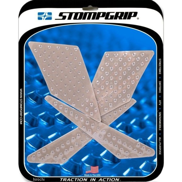 ストンプグリップ STOMPGRIP トラクションパッドタンクキット 09年-20年 KLX250S クリア 55-10-0089C JP店