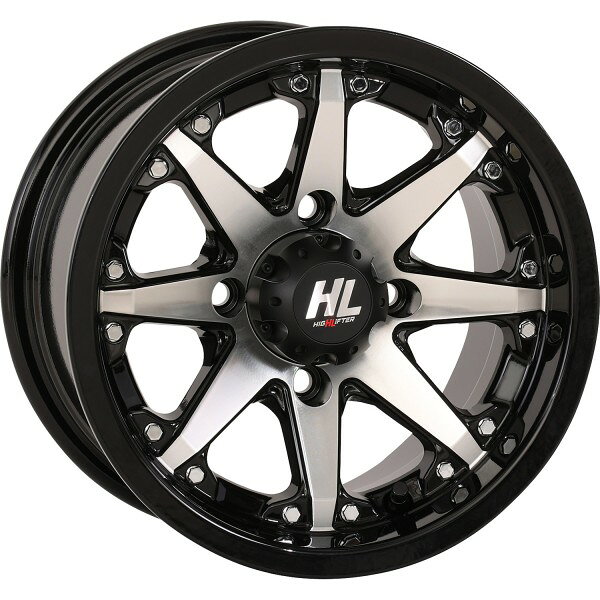  ハイリフター HIGHLIFTER HL10 ホイール リア 12×7 4/110 2+5 98年-01年 YFM 600 FWA Grizzly 4x4 黒 0230-1267 JP店