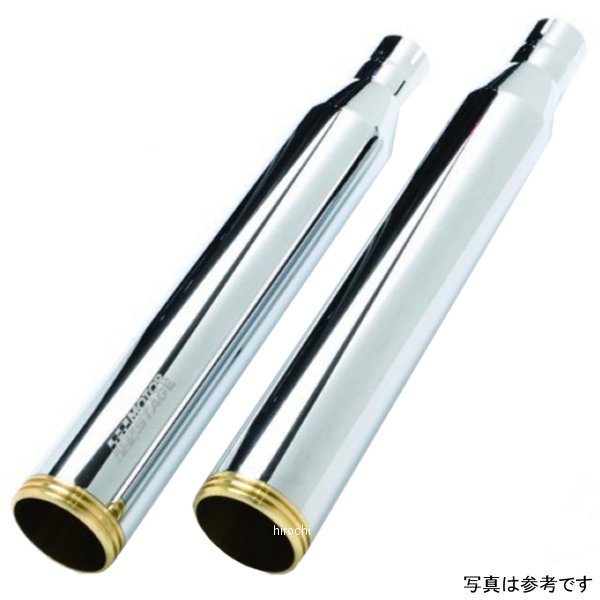 モーターステージ スリップオンマフラー 76ベビーストレート 07年-16年 FLSTF クローム/メッキエンド 2018746 JP店