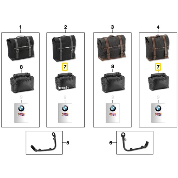 BMW純正 インナーバッグ サイド バッグ 右 77432451050 JP店