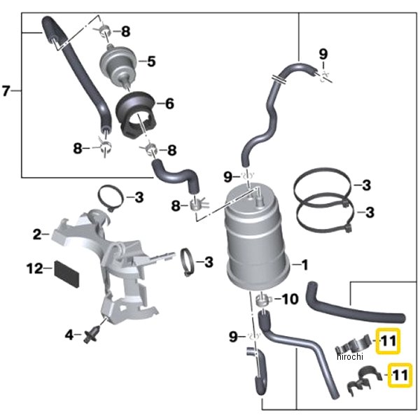 BMW純正 ダブルホースホルダー 16138564461 JP店