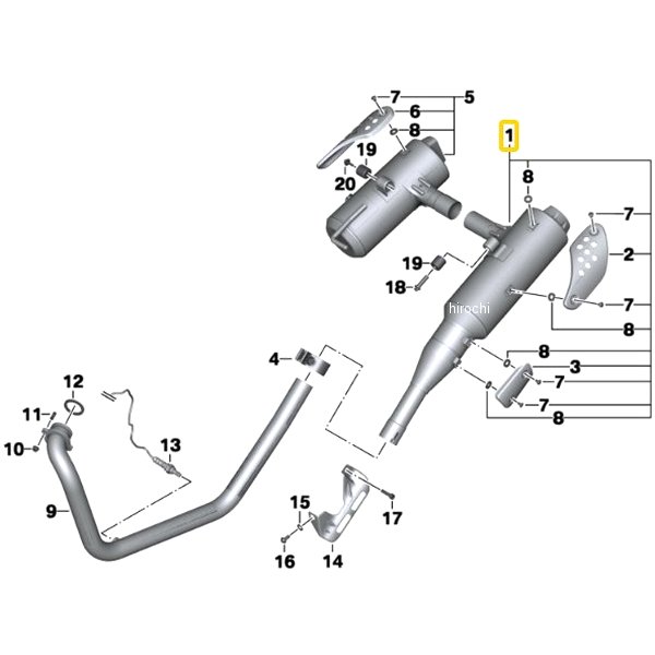 BMW純正 キャタライザー/R マフラー 18122343581 JP店