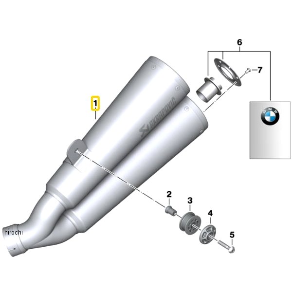 BMW純正 R マフラー 18518549313 JP店