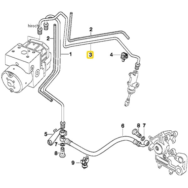 其它 - BMW純正 R フィード ブレーキ ライン 34327651133 JP店