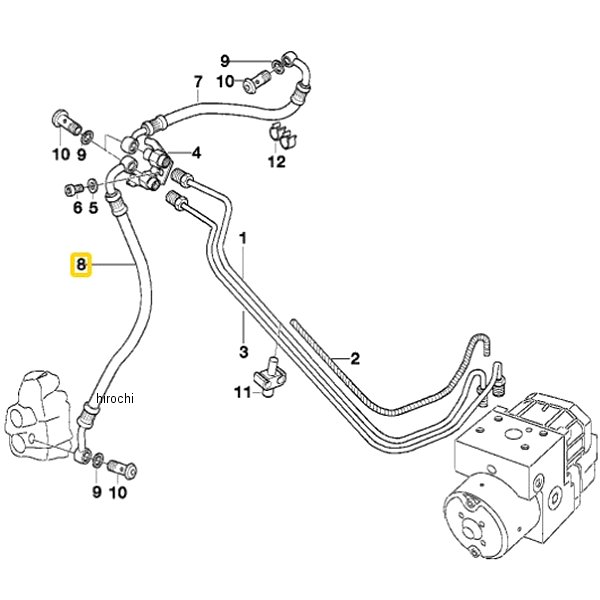 BMW純正 F ブレーキ ホース 34327651463 JP店