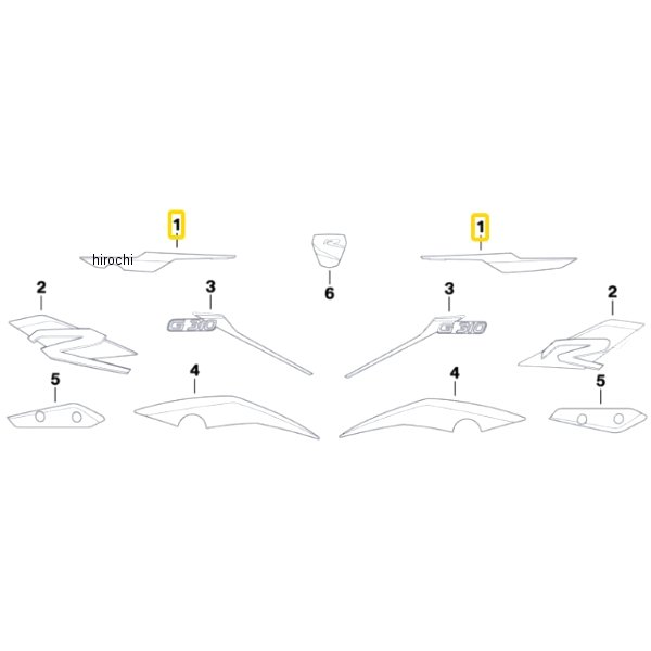 BMW純正 装飾 R サイド セクション RH 51148565220 JP店