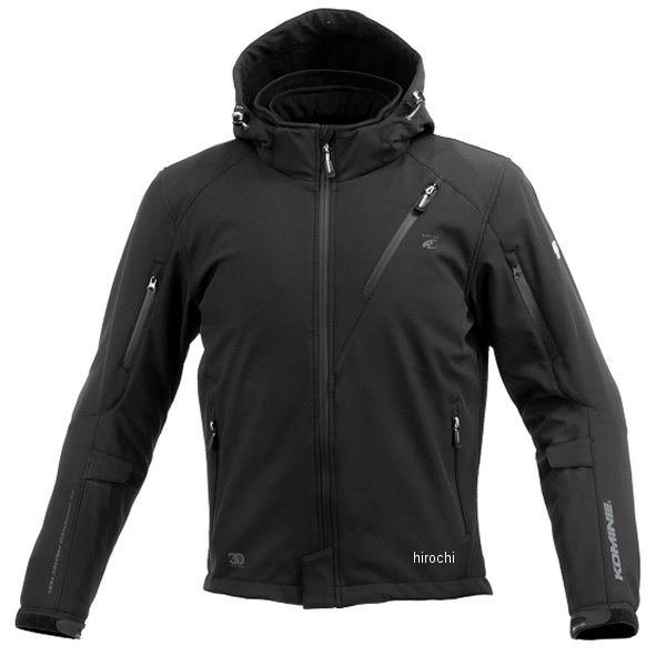 【メーカー在庫あり】 コミネ KOMINE 秋冬モデル プロテクトソフトシェルウィンターパーカ-IFU ネオブラック XLサイズ JK-5792 JP店