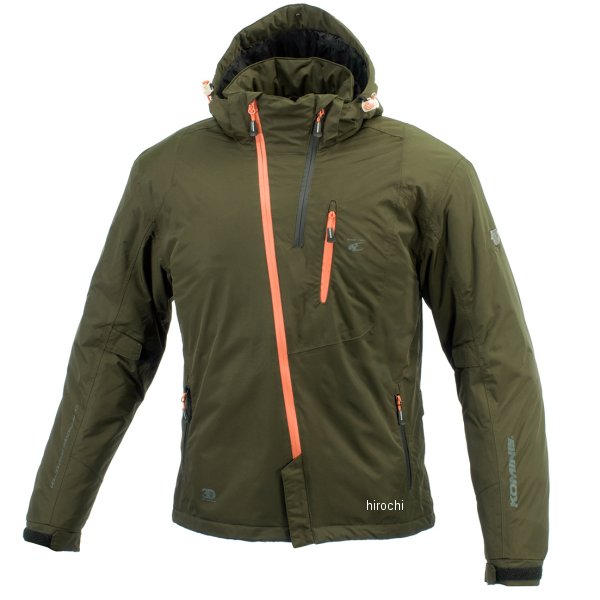 【メーカー在庫あり】 コミネ KOMINE 秋冬モデル プロテクトウインターパーカ ネオオリーブ WMサイズ J..