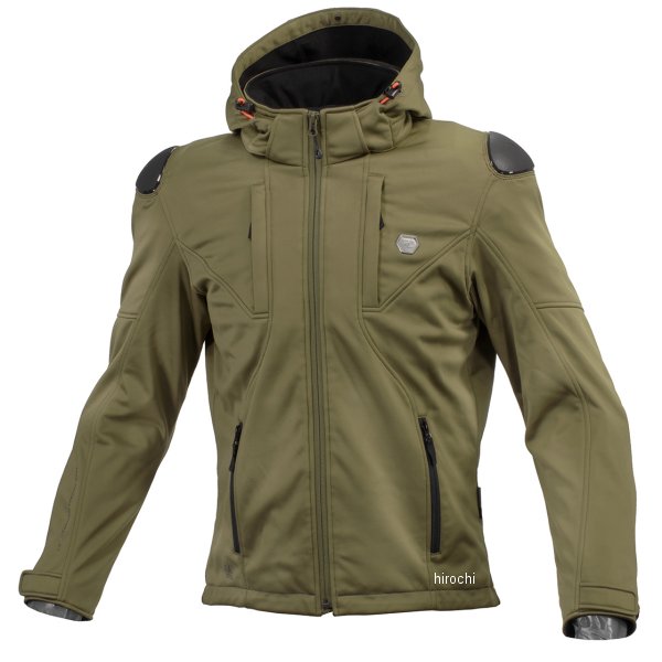 【メーカー在庫あり】 コミネ KOMINE 秋冬モデル ハイプロテクトソフトシェルシステムパーカ オリーブ Lサイズ JK-623 JP店(2)