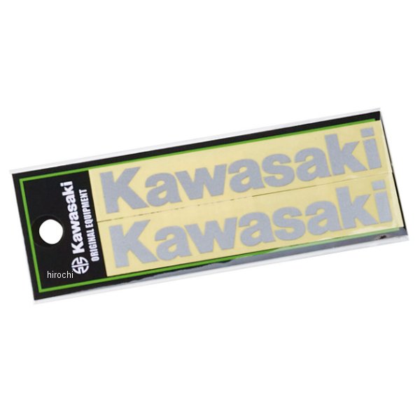 カワサキ純正 ロゴカッティングステッカー シルバー S J7010-0166 JP店