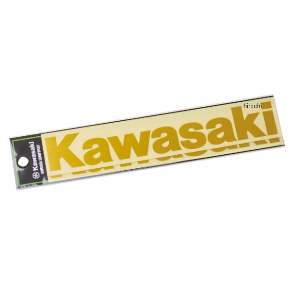 カワサキ純正 ロゴカッティングステッカー ゴールド L J7010-0171 JP店
