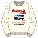 トヨタ ハイエース スウェットシャツ カリフォルニア アイボリー Lサイズ 2202TY02-35 JP店(2)