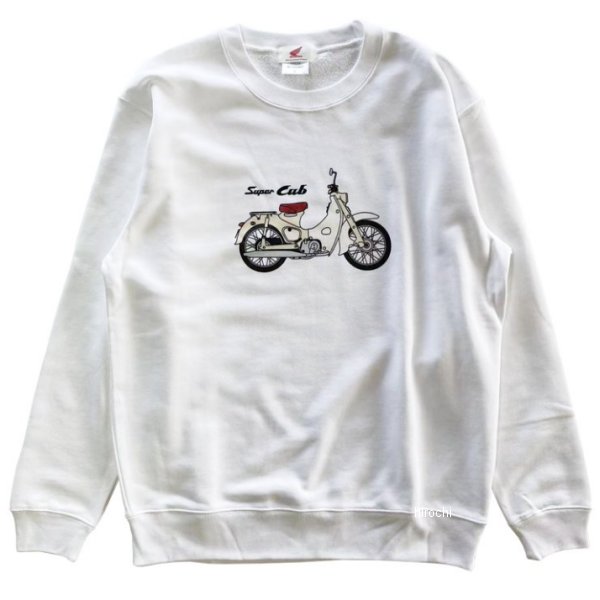 ホンダ スーパーカブ スウェットシャツ ベーシック 白 Mサイズ 2202HD02-31 JP店