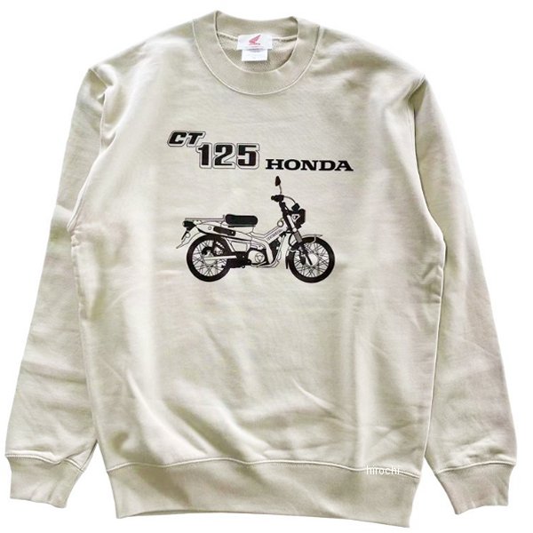 ホンダ ハンターカブ スウェットシャツ プリント ベージュ XLサイズ 2202HD02-38 JP店
