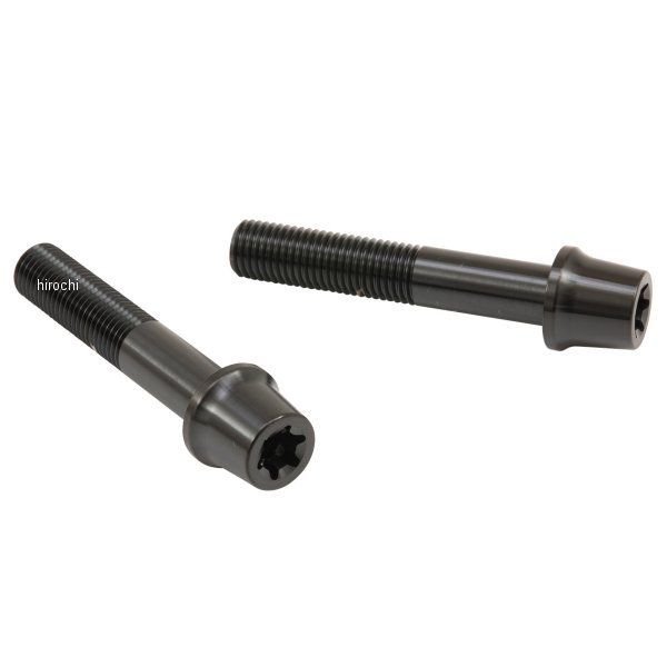 【メーカー在庫あり】 ブレンボ brembo ステンレスキャリパーマウントボルト 75mm テーパーキャップ M10/P1.25 ヘクサロビュラ 2本入 黒 CMBT-075B JP店