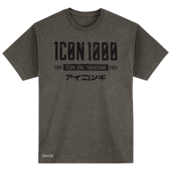 アイコン ICON Tシャツ スラブタウン・メメント グレー Sサイズ 3030-22871 JP店