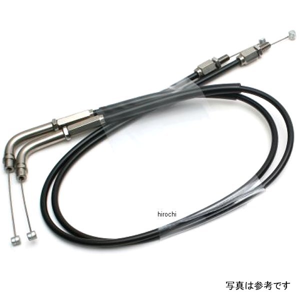 アクティブ ACTIVE スロットルワイヤー 引き戻し共通 22年 YZF-R7 ステンレス/黒 1060413 JP店