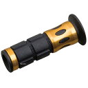 【メーカー在庫あり】 #744 プログリップ PRO-GRIP グリップ 貫通 アルミリングタイプ 黒/ゴールド 98102 JP店