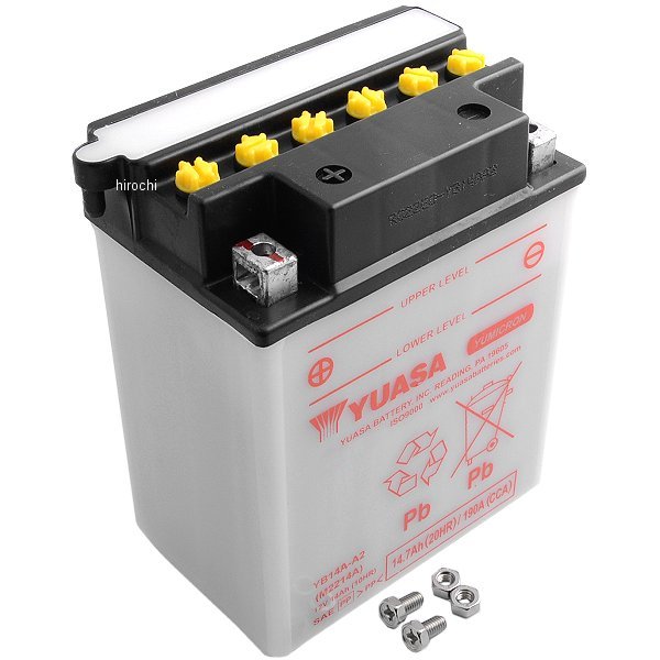 【USA在庫あり】 ユアサ バッテリー 開放型 YB14A-A2 YB14A-A2 JP店