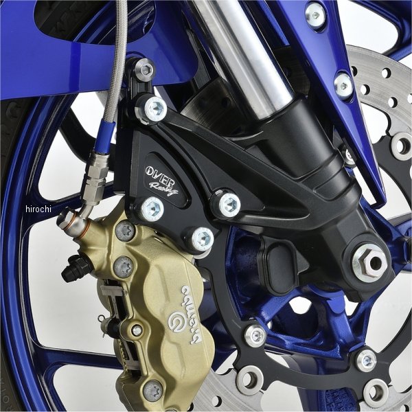 オーヴァー OVER フロントキャリパーサポート ブレンボ4P/40mm 19年-21年 YZF-R25、YZF-R3 黒 83-351-11B JP店