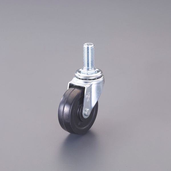 【メーカー在庫あり】 エスコ ESCO φ 75mm 自在キャスター(ゴム車/ブレーキ無) 000012346191 JP店