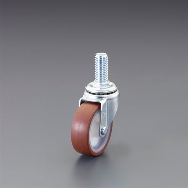 【メーカー在庫あり】 エスコ ESCO φ 75mm 自在キャスター(ウレタン車/ブレーキ無) 000012346193 JP店