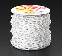 【メーカー在庫あり】 エスコ ESCO 6.0mmx50m プラスチックチェーン 白 000012076054 JP店