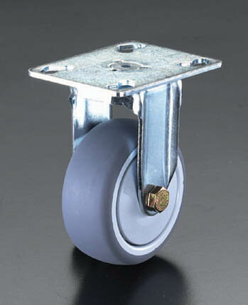 【メーカー在庫あり】 エスコ ESCO 80mm キャスター 固定金具・ホイールカバー付 000012067005 JP店