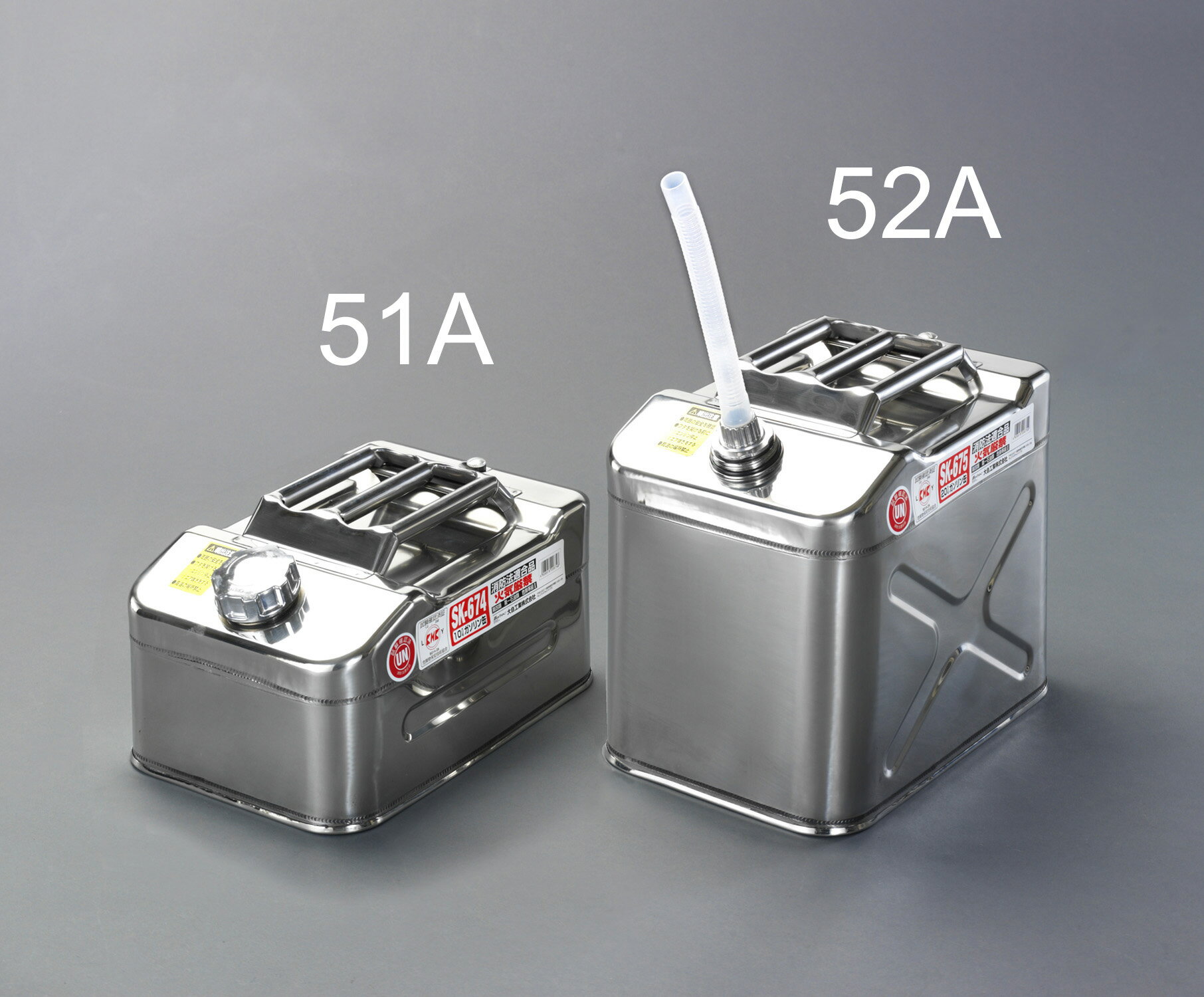 【メーカー在庫あり】 エスコ ESCO 20L 燃料携行缶 ステンレス製 000012260132 JP店
