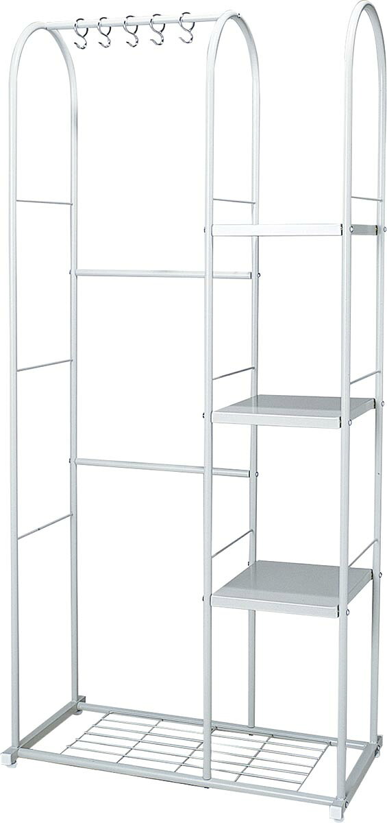●※注意※…【お客様組立品】●サイズ(W×D×H)…840×440×1818mm●重量…14kg●材質…スチールメラミン焼付清掃用具は含みません。000012266570楽天 JP店　